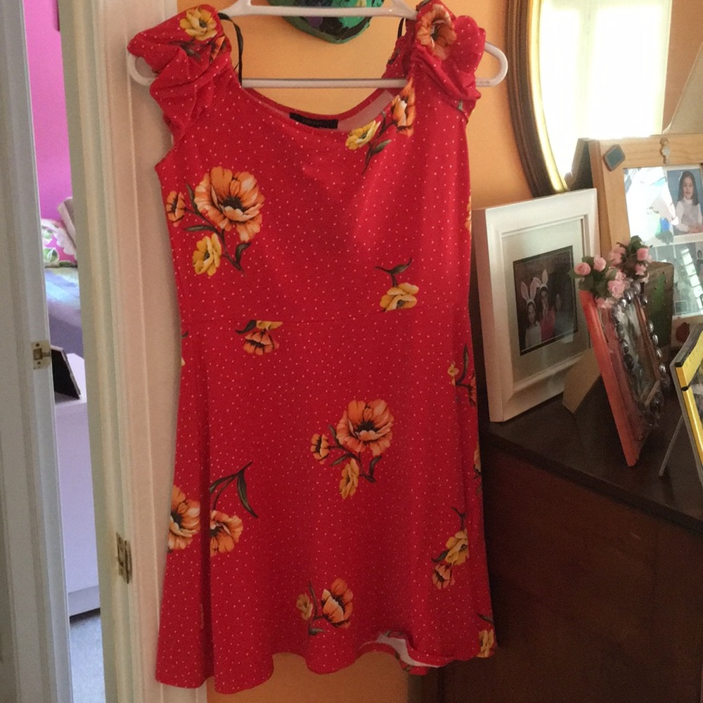 Off the shoulder floral dress